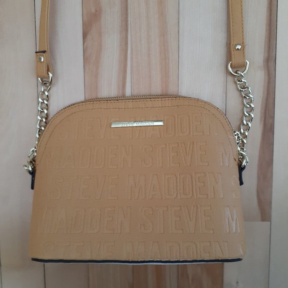 Steve Madden Mustard Dome Stamped Purse, Crossbody - Picture 7 of 9